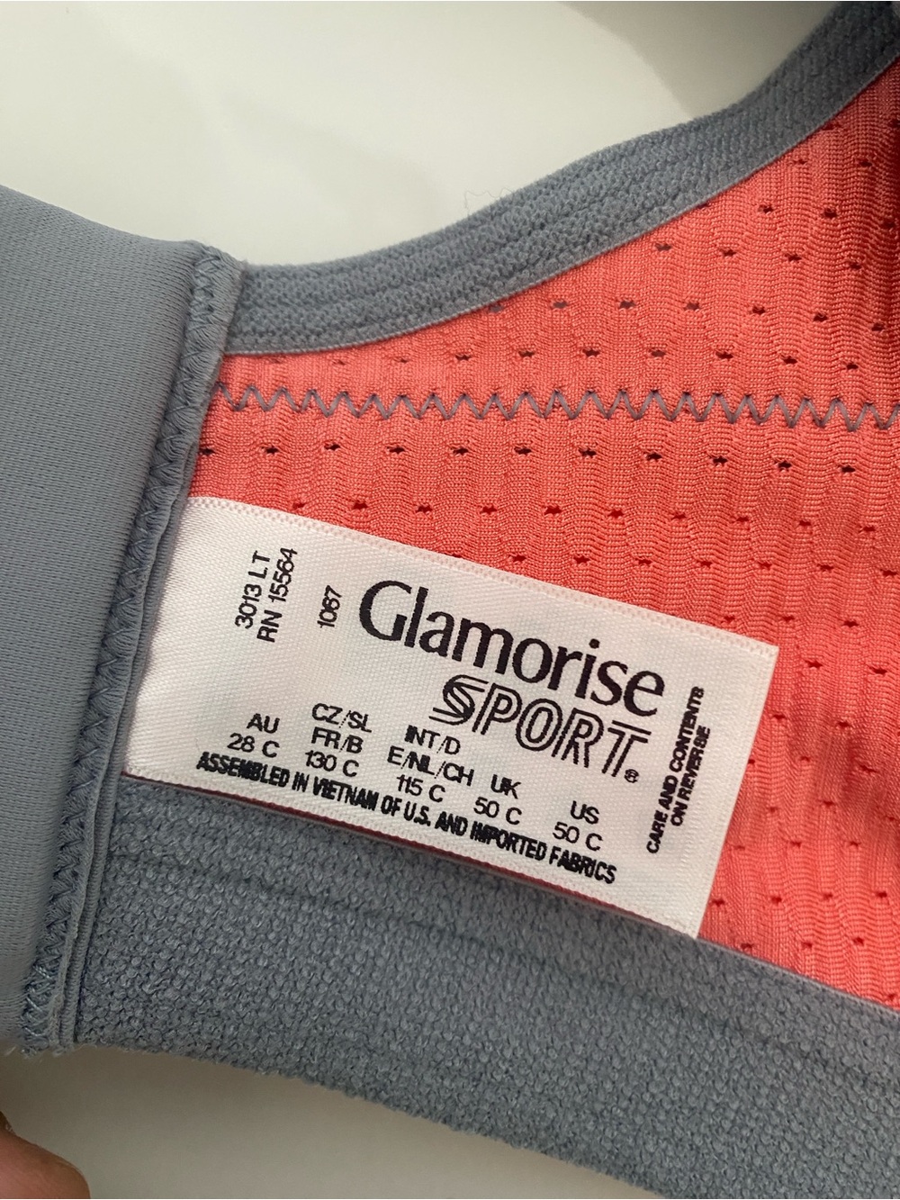 Glamorise No-Bounce Camisole‎ Elite Sports Wirefree Bra 50C Gray - Picture 5 of 7